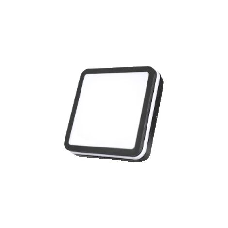 Lámpara de techo con sensor de movimiento, rango de detección ajustable, 1 unidad, luz neutra, blanca, 18 W. (1/2)