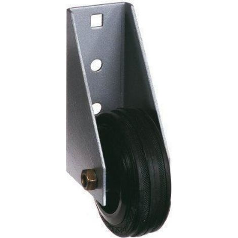 Roulettes Galvanisées - 80 mm - Caoutchouc - Pour Supports Stabilisateurs - Lot de 1