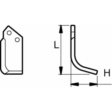 Lame hélicoidale gauche P-HL 9953 adaptable HOWARD