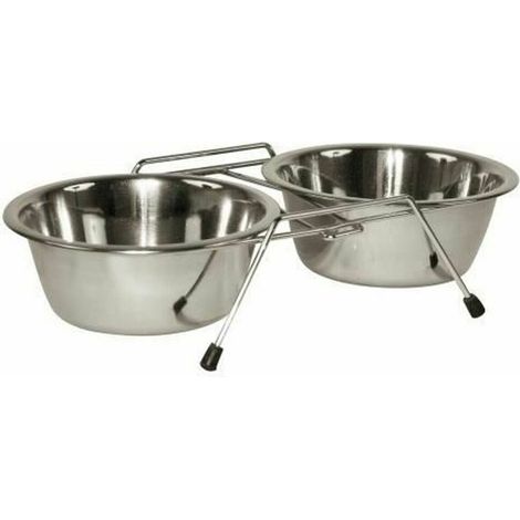 KERBL Support double ecuelles 2x900ml - Pour chien