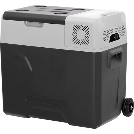 Réfrigérateur de voiture, design portable, refroidissement efficace par compresseur, 50L (1/2)