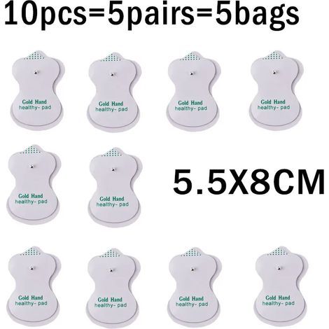 10/20 TENS electrodes for digital electrical therapy devices, impulse pads for massage and acupuncture devices, conductive gel stickers 05145