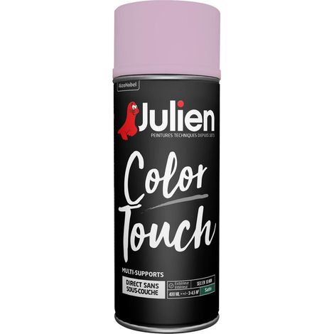 Peinture aérosol Color Touch multi-supports - Satin Baby Doll - 400 ml - Julien
