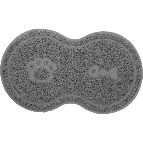 MINKUROW, 2 uds., alfombrilla impermeable para arena para mascotas, alfombrilla para alimentación de perros en forma de 8, mantel para alimentación de agua para mascotas, alfombrilla para cama de cach (1/5)