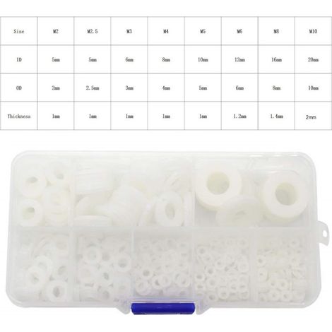 100 Stück M8 T-förmige Nylon-Unterlegscheiben – Stufen-T-Dichtung, Kunststoff, Isolierung, Gewindeschutz, Für Schrauben Und Transistoren