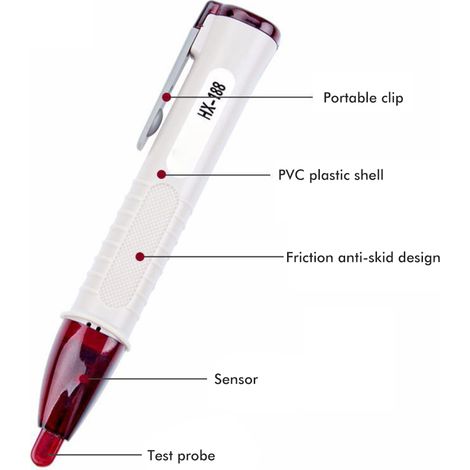 Détecteur de rayonnement électromagnétique sans contact de type stylo, mini testeur de rayonnement pour appareils ménagers et ordinateurs de bureau (1/5)