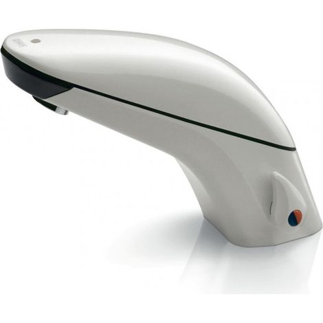 Rubinetto elettronico 140x204 mm con sensori infrarossi in metallo bianco - DMP Electronics Class