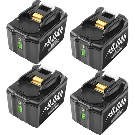 Batterie Makita 18V, capacité 60Ah, indicateur de carburant LED, 4 pièces 60, 4 pcs 9.0 (1/2)