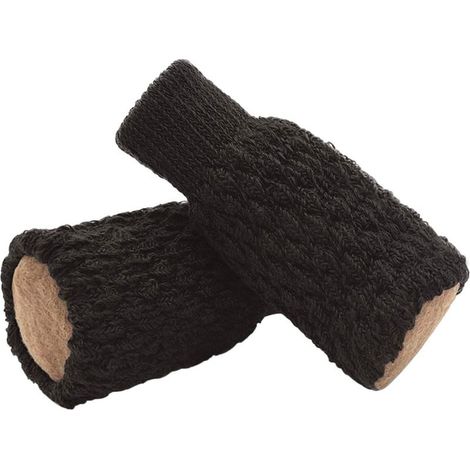 24Pcs Knitted Furniture Chair Sock Anti-Scratch and Anti-Noise Protective Cover for Floor and Chair Legs Chair Leg Covers Thick Elastic Pads Non-Slip Cover (Black) (1/5)