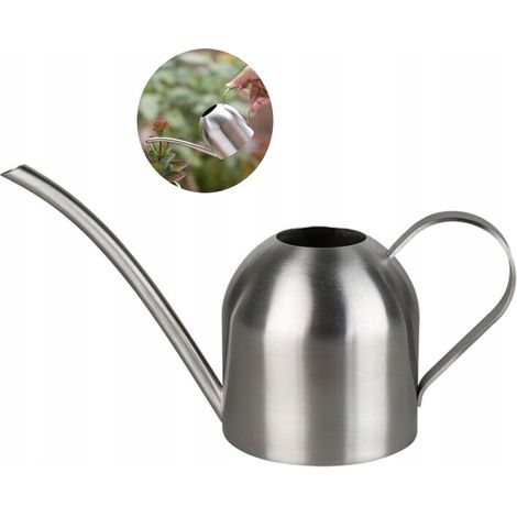 Arrosoir en acier inoxydable pour jardin, pots de fleurs, irrigation des plantes, bouteille d'eau pour usage domestique, 500 ml (B) (1/5)