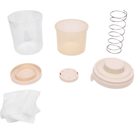 Passoire à yaourt grec, capacité 1000 ml, filtration par pression à ressort, séparateur de lactosérum rotatif, type 2 (1/5)