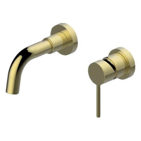 Badarmatur, modernes Design, Einhebelmischer, Gold (1/2)