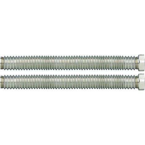 BWT – Raccordement eau potable 11877 DN32 – 2 tuyaux en acier inoxydable ondulé – Montage pour systèmes d'eau douce – Longueur 1930.8mm