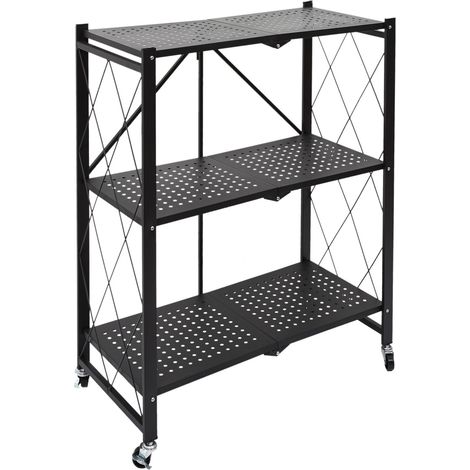 Etagère pliable 3 niveaux en fer et Polypropylène (1/5)