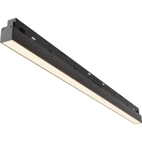 Rail 1 circuit linéaire LED 24W 3000K noir Maytoni (1/4)