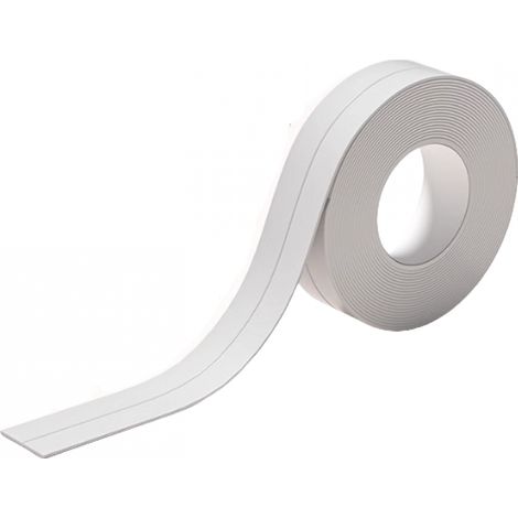 Joint Salle de Bain Rouleau, 3.2M x 2.2cm Ruban Adhésif Blanc Cuisine Ruban D'Étanchéité, Joint Baignoire, Bande de Calfeutrage imperméable et Adhésive (1/5)