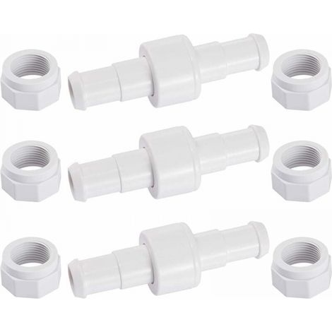 Kit de conector de manguera de jardín giratorio D20 de 3 uds con puntas D15 de 6 uds, Compatible con Robot de limpieza de piscinas Zodiac Polaris 180 280 380 (1/5)