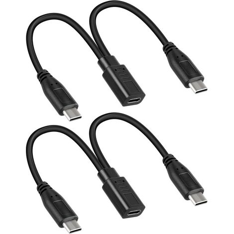 Cable de carga USB Tipo-C corto con 2 conectores macho: perfecto para una carga rápida. (1/2)