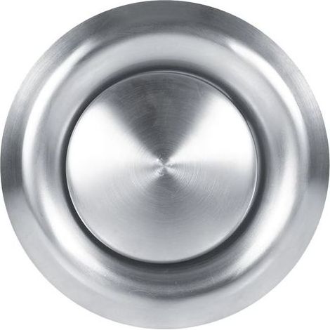 Grille d'aération ronde réglable en acier inoxydable pour mur/plafond - diamètre 125mm (1/5)