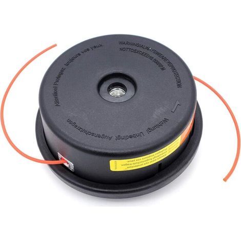 Tête de débroussailleuse universelle pour Stihl AutoCut 25-2, filetage M10 x 1,25 LHF, tête de coupe ronde de 2,4 mm pour débroussailleuses STIHL FS80, FS81, FS85, FS86, FS87, FS100, FS106 et FS108.