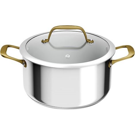 Marmite / Faitout Tefal PAUL BOCUSE H8244602 24 CM CON COPERCHIO IN VETRO (1/5)