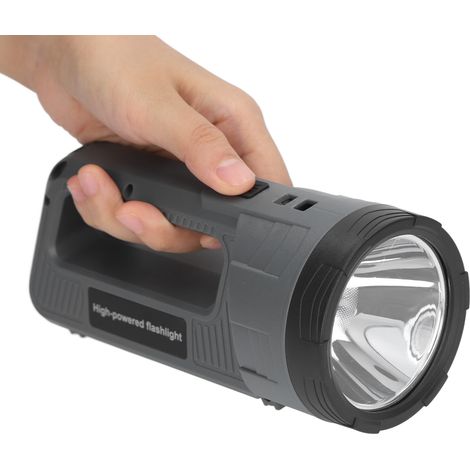 Wiederaufladbare tragbare LED-Taschenlampe per USB, wasserdichter Scheinwerfer gemäß IP65, Handtaschenlampe mit eingebautem Akku, Notbeleuchtung für den Außenbereich. (1/5)