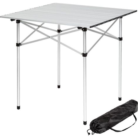 Mesa plegable de aluminio para camping jardín picnic 70x70 cm 2008033 (1/5)