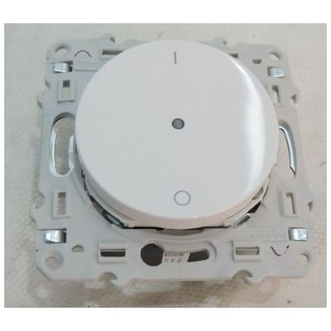 Schneider Electric – Interrupteur électronique 10A blanc – Câblage 2 fils sans neutre – Tension 230V – Puissance 50-420VA – Compatible poussoirs non lumineux (1/5)