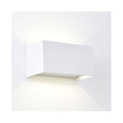 Mantra Aplique LED exterior rectangular DAVOS blanco, 4x6W 24W 2700K dimmable 2200Lm, IP54 (1/2)