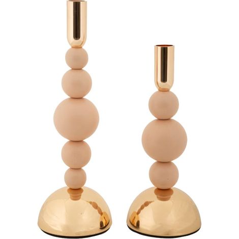 Portacandele Bolly Rosa set 2 Pz, Ø10x24-10x29,5 cm (1/5)