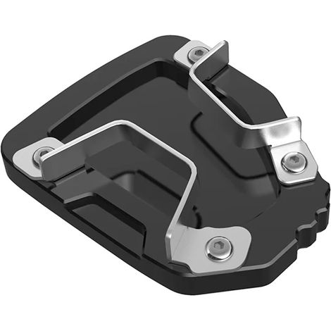 (NOIR SANS LOGO) Accessoires moto compatibles avec HONDA NT1100 DCT NT 1100 2022 2023 : rehausseur de béquille latérale CNC, plaque d'extension de béquille, repose-pied maxpower (1/4)