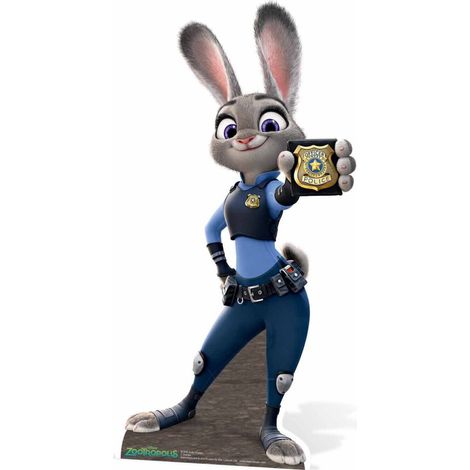 Figurine en carton Zootopie - Judy Hopps la lapine Hauteur 91 cm (1/4)