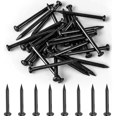 270 Pcs Clou Béton 30mm, Clous à Tête Plate Acier pour Maçonnerie (1/5)