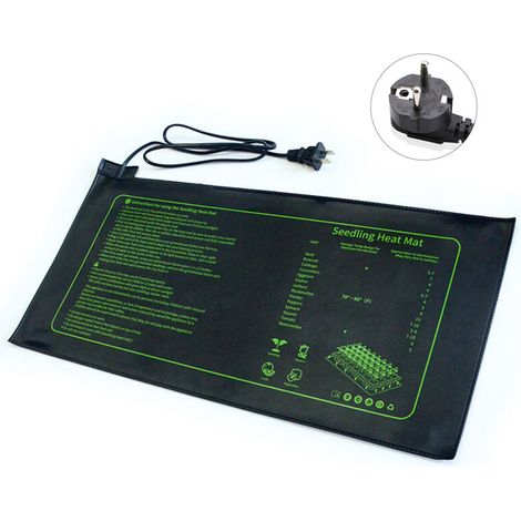 Tapis chauffant pour semis et germination 10" x 21", Tapis de propagation pour plantes, pour horticulture indoor et hydroponie, chauffage sécurisé, imperméable