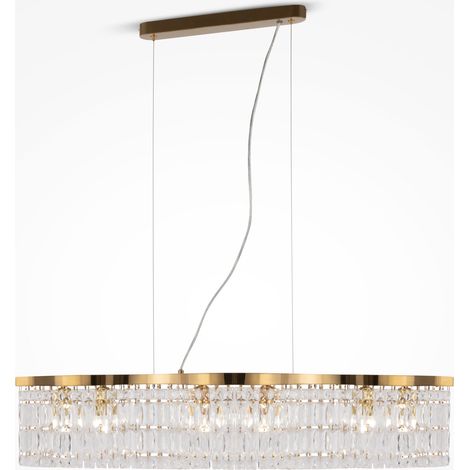 Maytoni Dune Plafonnier suspendu moderne à 6 lumières doré E14 (1/5)