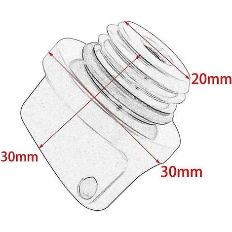 Öleinfüllverschluss M20x2,5 für YZ65, 80, 125/X, 250/X, YZ250F/X, YZ450F/X, WR250F, WR450F, Schwarz