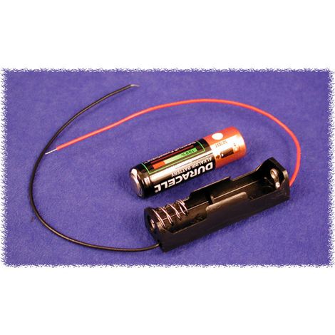 Hammond Electronics BH1AAW Batteriehalter 1 x AA Kunststoff Schwarz 1 St.