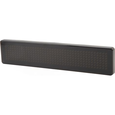 Panneau publicitaire LED programmable pour voiture, télécommande, écran LED pour magasin, DC5-12V Z741R, police rouge (1/5)
