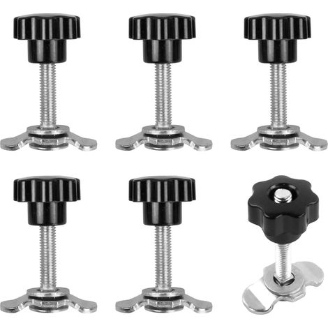 6 Pièces Raccords à Vis pour Rail d'Avion M8x60mm (1/5)