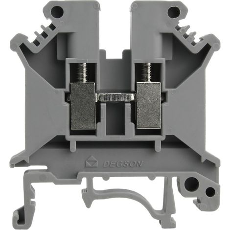 Connettore a vite grigio per guida DIN TH35, 6 mm² 1P. (1/4)