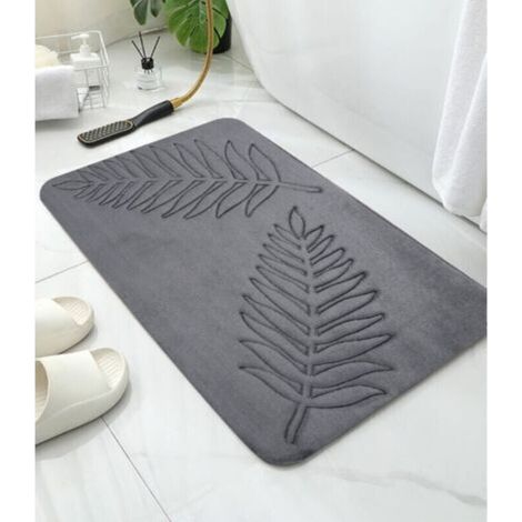 Tapis de Bain en Mousse à Mémoire de Forme,40 x 60 cm Tapis de Bain Antiderapant,Tapis Salle de Bain Épaissi Tapis Sortie de Douche Absorbant