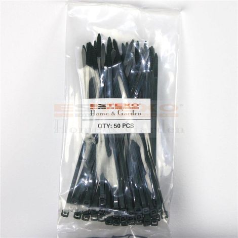 Kabelbinder Kabel-Binder 50x Befestigung für PVC Sichtschutzmatten Sichtschutz Grün