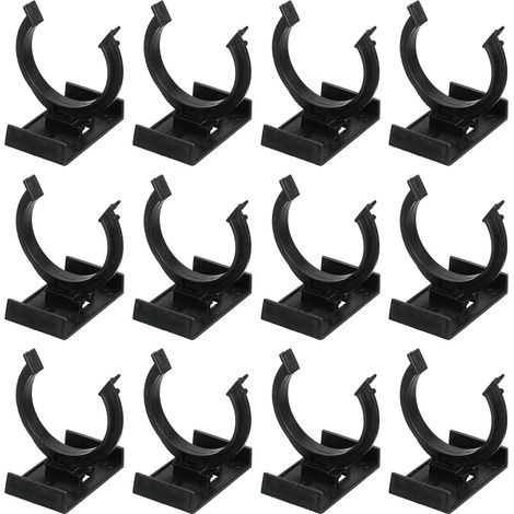 12Pcs 1.93"x1.93" Pied de Mise à Niveau en Plastique avec Clip d'orteil de Cuisine et Connecteur, Pieds Meubles Réglables Plinthe Plinthe Clips de Mise à Niveau pour Canapé, Noir (1/5)