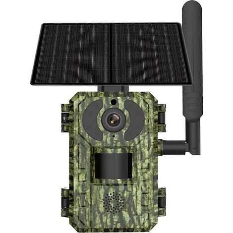 Caméra de surveillance solaire EU 4G LTE Caméra pour chasse en extérieur PIR Vision nocturne par détection de mouvement (1/5)