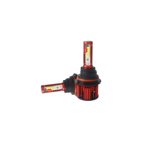 Coppia di lampadine a LED per fari auto con luce blu ad alta potenza, illuminazione per modifiche automobilistiche per SUV - Crezuo