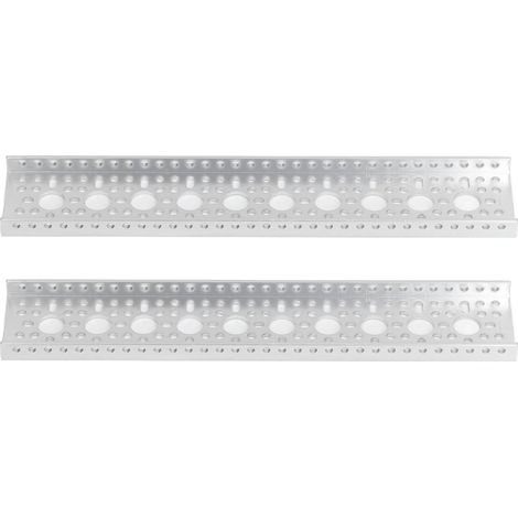 2 Rails en U Aluminium 48x12mm Robustes, Profilé 3 Côtés, Pièce Accessoire pour Robot3121-0010-0264 (1/5)