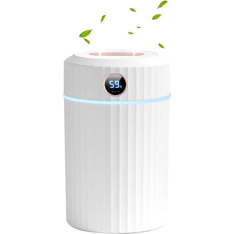 Aroma-Diffusor-Luftbefeuchter, 2 l Ultraschall-Luftbefeuchter mit 7-farbiger LED, Dampf-Aroma-Diffusor mit Doppeldüse