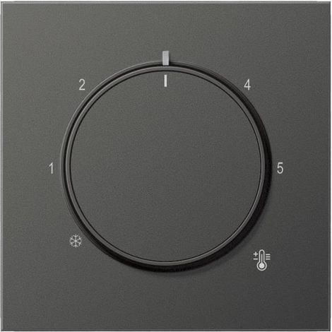 Jung Copertura per termostato, alluminio verniciato, serie LS, antracite AL 1749 AN