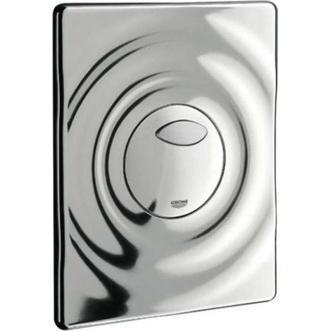 Plaque de commande WC Surf 38861 – Double débit – Démarrage/arrêt – Chromé – 156 x 197 mm en ABS – Technologie GROHE Water Saving