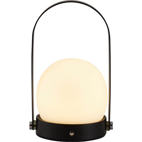 Lampada da tavolo notturna per campeggio, casa, camera da letto e interni, nera (1/4)